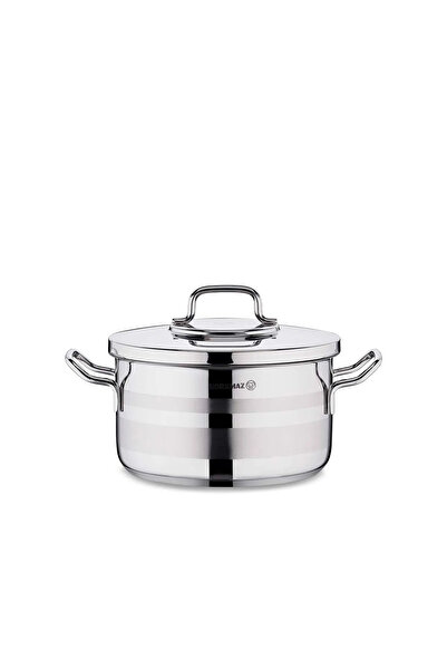 KORKMAZ قدر طهي أسترا ٢ من الفولاذ المقاوم للصدأ، سعة ٢٦×١٤ سم/٧.٢٥ لتر، A٢٠٢٦