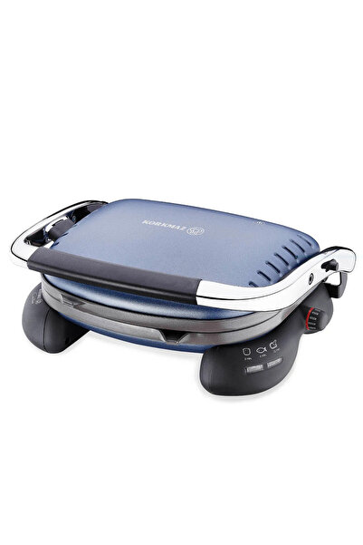 KORKMAZ محمصة خبز كاسترون باللون الأزرق الداكن-كروم A324-07