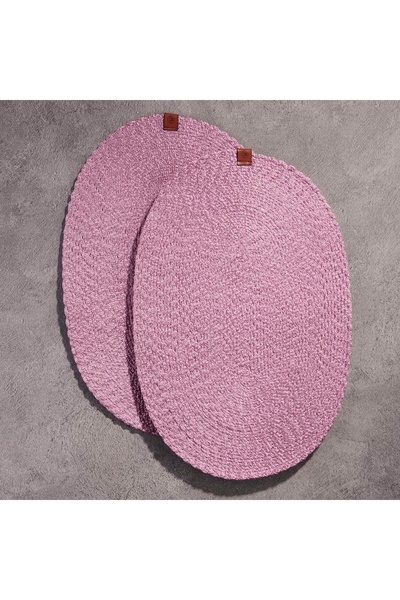 KORKMAZ ناتورا طقم طاولة مكون من قطعتين وردي 35x45 سم A8998-7