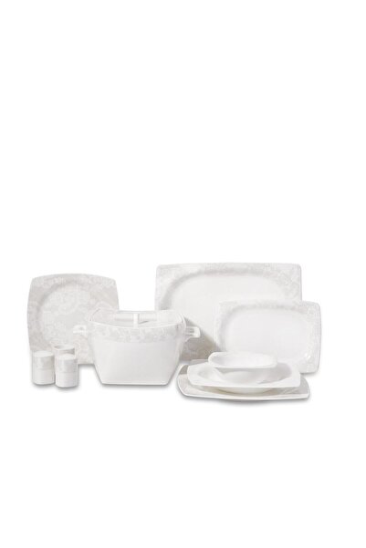 KORKMAZ Bone Selection 60 Parça Kare Yemek Takımı A8430