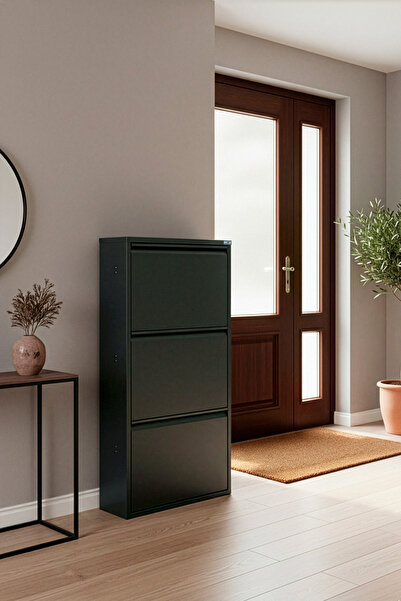 LICCIA Metal Ayakkabılık 3 lü Antrasit