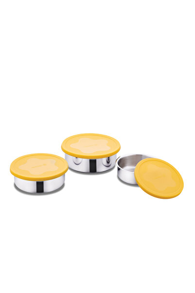 KORKMAZ Freska Yellow 3-Piece Storage Set A5621
