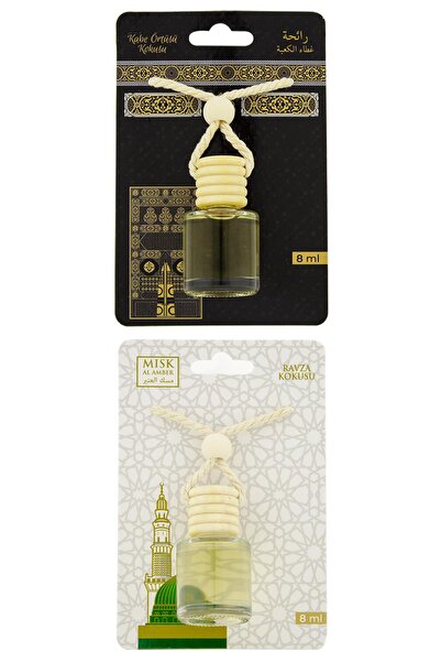 ESVED Kabe Örtüsü Kokusu Ve Medine Ravza Kokusu 8 Ml Araba Kokusu Cam Şişe