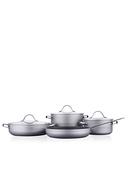 KORKMAZ Linea 7 Parça Gri Tencere Seti A2619-3