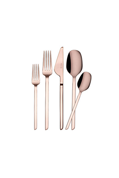KORKMAZ Flata 30 Parça Rosagold Çatal Kaşık Bıçak Seti A2206-2