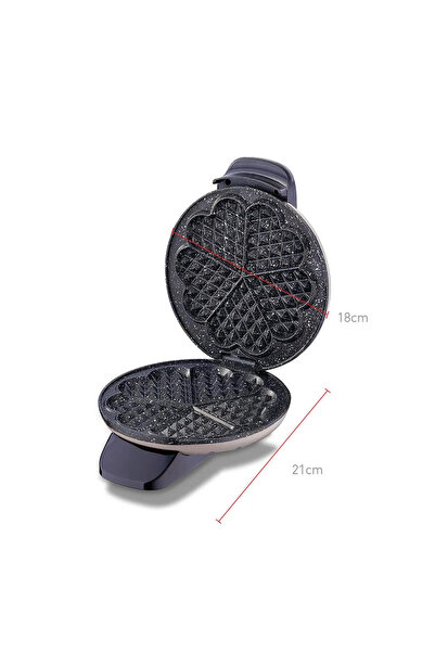 KORKMAZ Mia Metalik Bej Waffle Makinesi A319-07