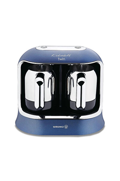 KORKMAZ Kahvekolik Twin AzuraKrom Otomatik Kahve Makinesi A861-03
