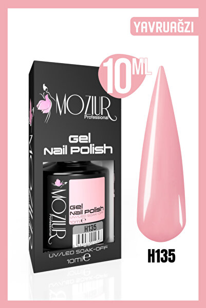 MOZIUR Kalıcı Oje Uv Led H135 (PEMBE SERİSİ) 10ml