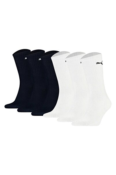 Puma Packung mit 6 Unisex-Sportsocken – Tennis- und Crew-Sportsocken, Einfarb...