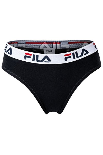 FILA Damen Slip - Regular Waist, Slip mit breitem Logo-Bund, Baumwolle, einfa...