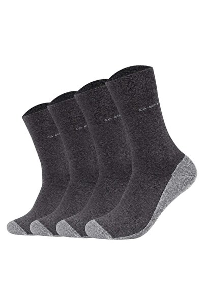 camano Unisex Socken - Walksocken, einfarbig, 4er Pack