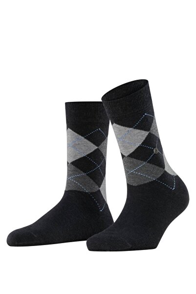 Burlington Damen Socken - Queen, Kurzstrümpfe, Baumwolle, Rautenmuster, Logoe...