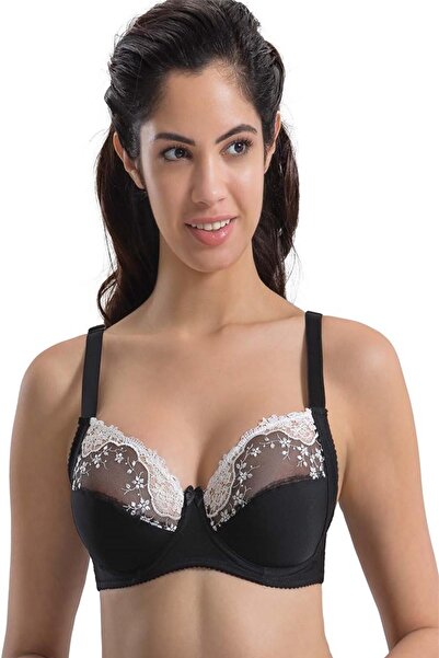 Emay 136 Oblikuje figuru Čipka Komadni grudnjak beli