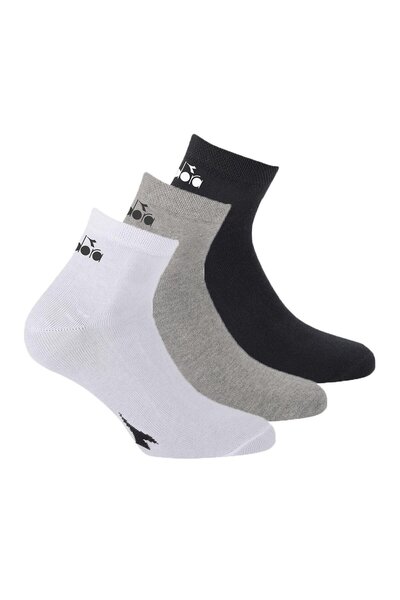Diadora Unisex-Socken – 3er-Pack, Quarter, Logo