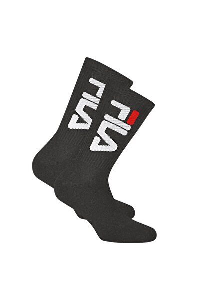 FILA Unisex Socken 2 Paar - Tennissocken, Crew Socks, Frottee, Sport, Logo