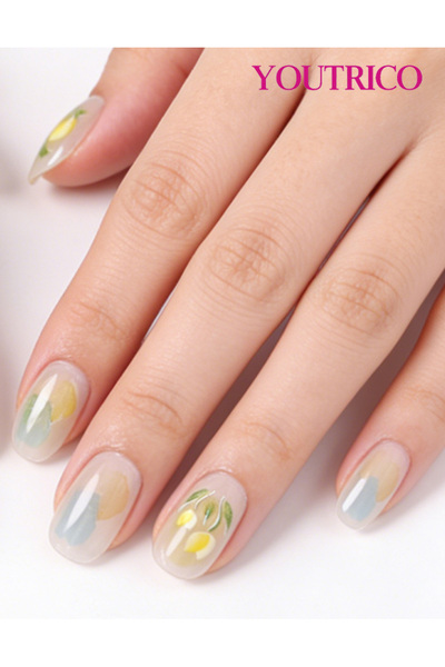 Youtrico أظافر صناعية لطيفة للفتيات، عناصر القوس تضغط على الأظافر، مصنوعة يدو...