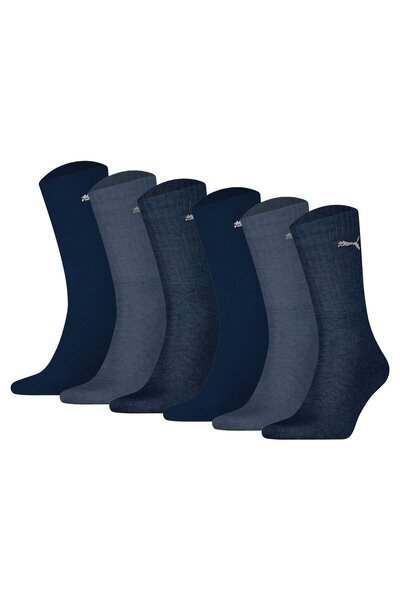 Puma Unisex Sport-Socken, 6er Pack - Sport Crew Lightweigth, Tennissocken, uni
