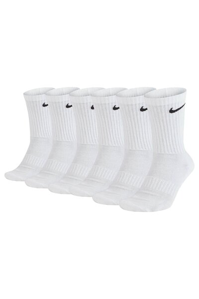 Nike Unisex 6er Pack Sportsocken - Everyday, Cotton Cushioned Crew, einfarbig