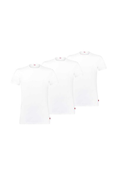 Levi's Herren T-Shirts, 3er Pack - Rundhals 3P ECOM, Kurzarm, einfarbig