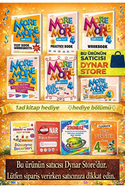 Kurmay ELT Kurmay 4. Sınıf More And More Ingilizce Ful Seti 2025/26