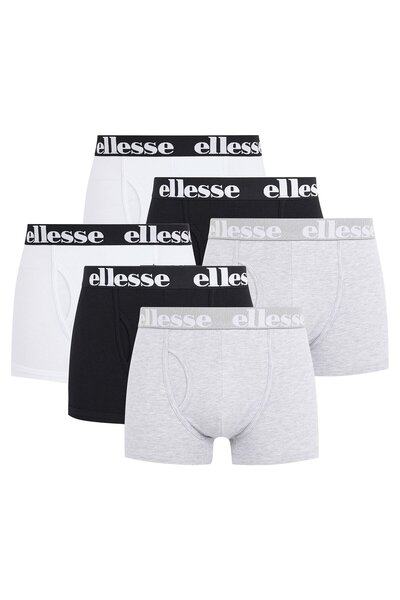 Ellesse 6er-Pack Herren-Boxershorts – HALI, modische Shorts, Logo, Baumwoll-S...