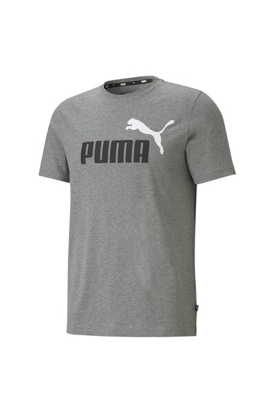 Puma Herren T-Shirt - ESS+ Essentials 2 Col Logo Tee, Rundhals, Kurzarm, uni