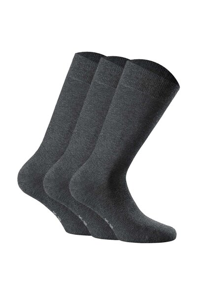 Rohner Basic Unisex Socken, 3er Pack - Cotton II, Kurzsocken, Basic, einfarbig