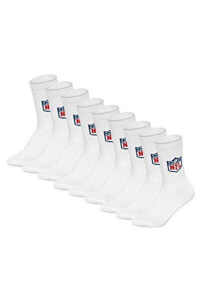 NFL Unisex Socken, 9er Pack - Shield 9Pack Crew Socks, Logo, Baumwollmischung