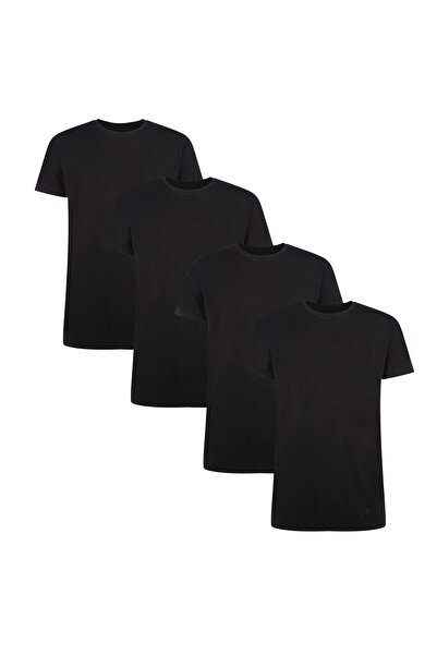 Bamboo Basics Herren T-Shirt RUBEN, 4er Pack - Unterhemd, Rundhals, Single Je...