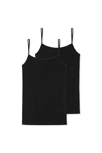 Schiesser Damen Spaghettitop, 2er-Pack – Einzeltrikot, Serie 95/5, Uni