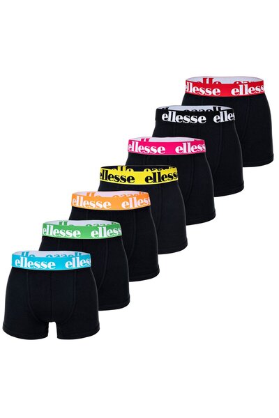 Ellesse Herren Boxershorts, 7er Pack - Yema 7 Pack Boxershorts, Logo, Baumwol...