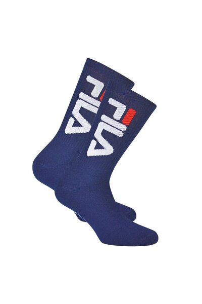 FILA Unisex Socken 2 Paar - Tennissocken, Crew Socks, Frottee, Sport, Logo
