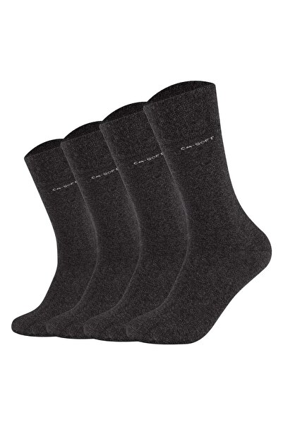 camano Unisex-Socken – weiche Socken, einfarbig, 4er-Pack