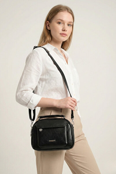 By Hakan JN-50 GEANTĂ DE UMĂR PENTRU FEMEI CU DOUĂ COMPARTIMENTE, GEANTĂ DE M...