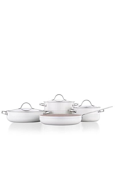 KORKMAZ Linea 7 Parça Vanilya Tencere Seti A2619-2