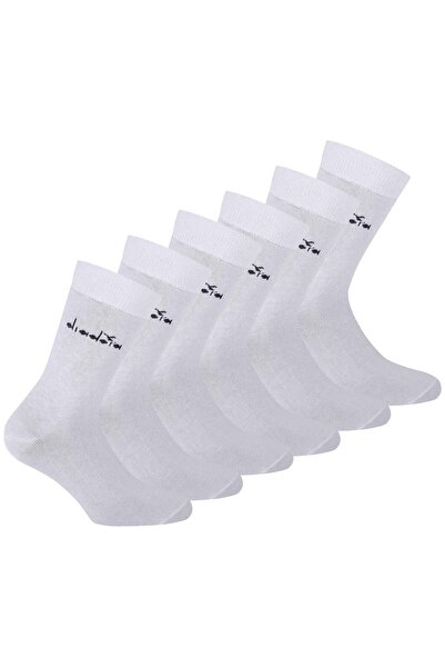 Diadora Unisex Socken, 6er Pack - Sportsocken, Baumwolle, Logo, einfarbig
