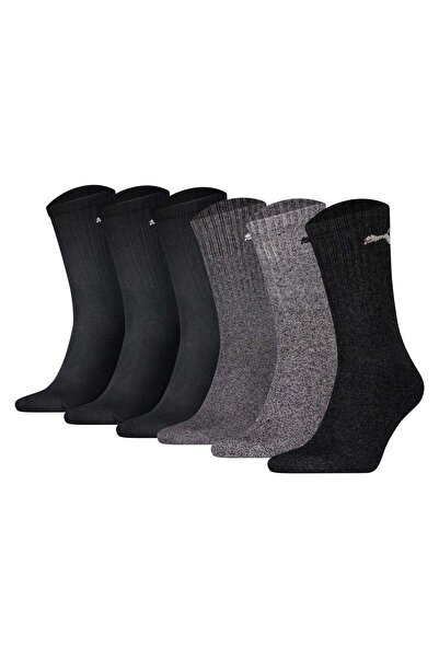 Puma Unisex Sportsocken, 6er Pack - Tennissocken, Crew Sport Socken, einfarbi...