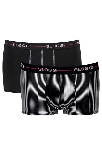SLOGGI Herren Hipster 2er Pack – Start Hipster C2P Box, Boxershort, Baumwolle