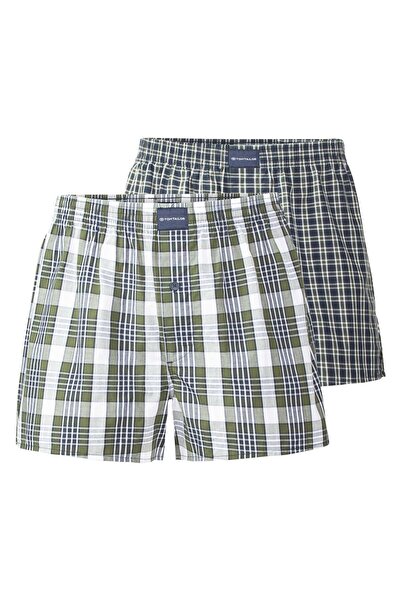 Tom Tailor Herren Web-Boxershorts, 2er Pack - Unterwäsche, Unterhose, Baumwol...
