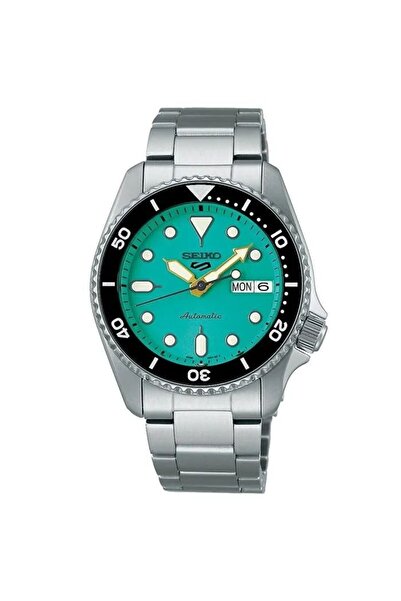 Seiko SRPK33K1 Otomatik Çelik Gri Turkuaz Kadran 10 ATM 38 mm Erkek Kol Saati