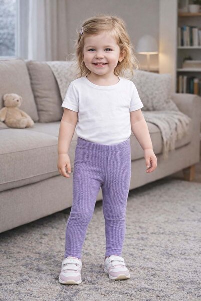 RYZE ÇOCUK КЪСИ ПАНТАЛОНИ ЗА МОМИЧЕТА CRINKLE Лилави