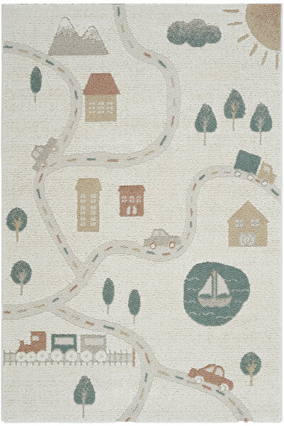 Cool Halı Klein 07 Çocuk Halısı Yumuşak Dokuma Kalın Çocuk Odası Halısı Paste...