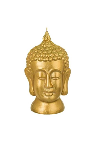 Mercaton Lumânare decorativă Mercaton, model 3D cu cap de Buddha, 11 x 21 cm,...
