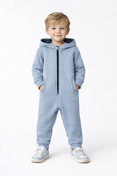 Verscon بدلة رومبير بقلنسوة من 3 خيوط للفتيات والأولاد من عمر 1 إلى 5 سنوات