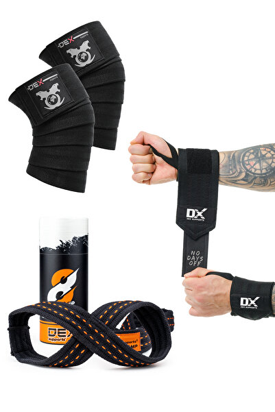 Dex Supports Lasting Energy Fitness Aksesuar Seti  Spor Dizlik  + 8 Loop Stra...