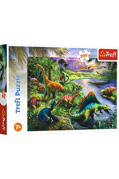 Trefl PUZZLE 200 LUMEA DINOZAURILOR