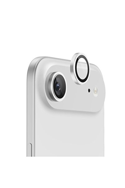 Faster حماية عدسة كاميرا قزاز ياقوت للايفون 17 اير باللون الابيض السيلفر