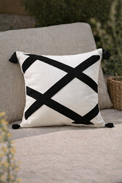 Shopyteks Geometric Patterned Modern Minimalist Decorative Throw Pillow Cover...