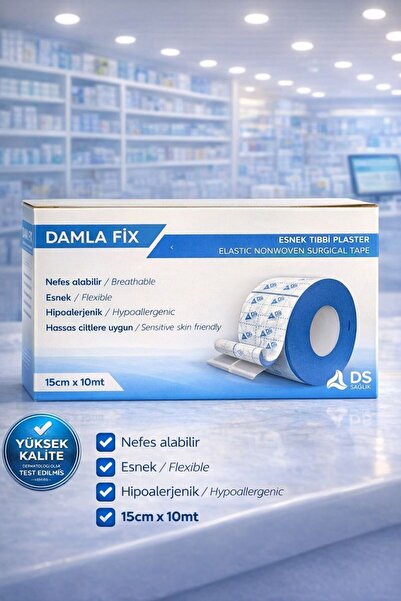 DS Sağlık Esnek Tıbbi Flaster 15Cm*10 Metre 1 ADET