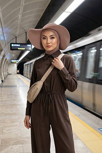 Aisha's Design Turban Ninja Bone cu pălărie detașabilă cu fundă pe spate, S-5...